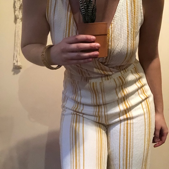 ✨ Love Tree // Wide Leg Hippie Jumpsuit - Picture 3 of 7